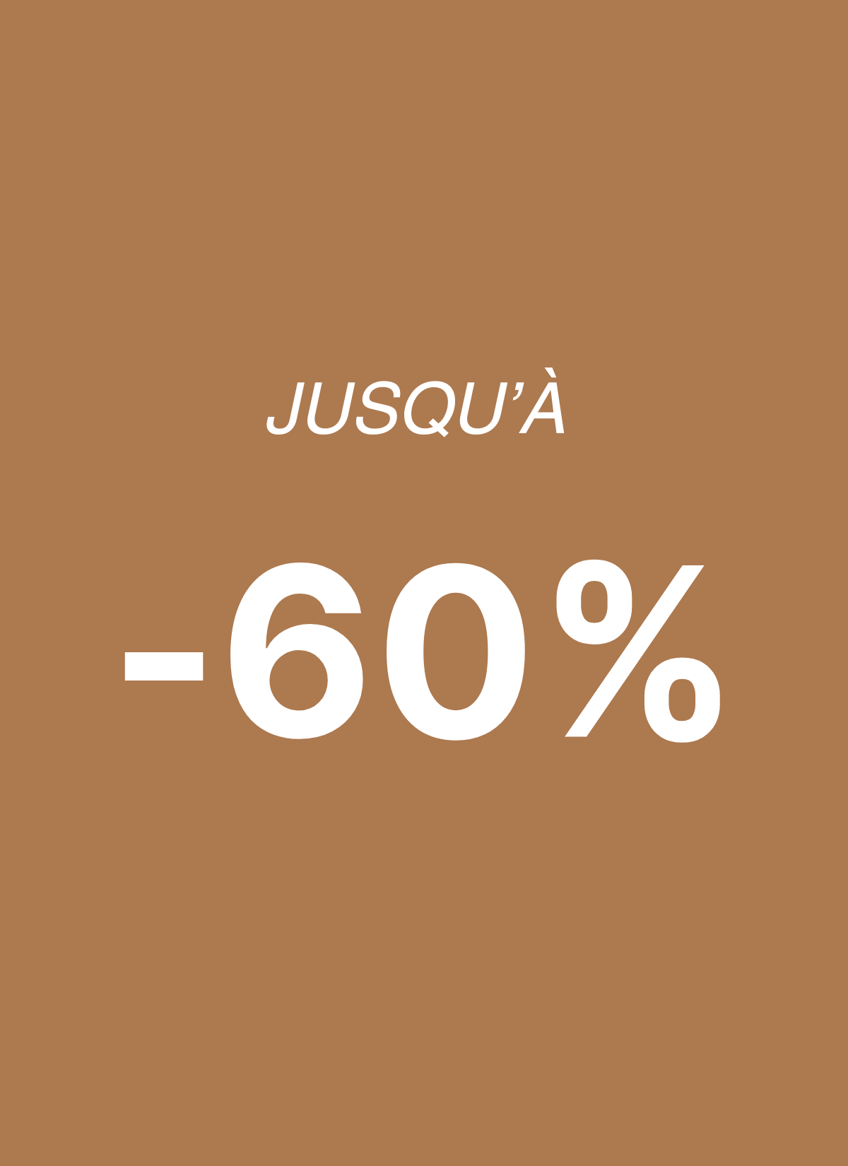 Les bonnes affaires jusqu'à -60%