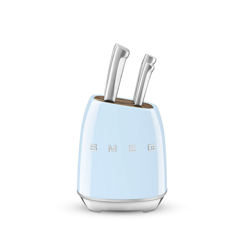 Bloc de 6 couteaux Bleu Azur Années 50 Smeg