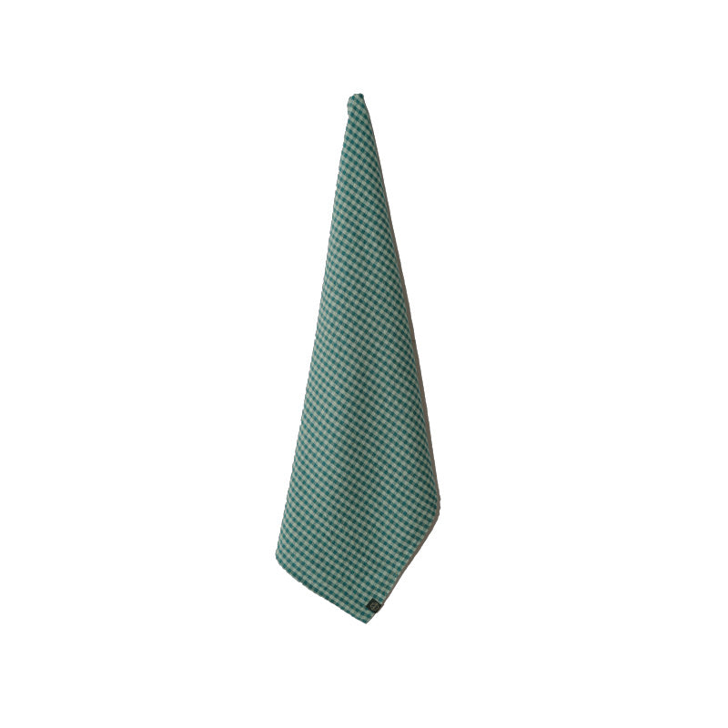 Torchon en lin et coton 70 cm bleu de prusse Piana II Haomy