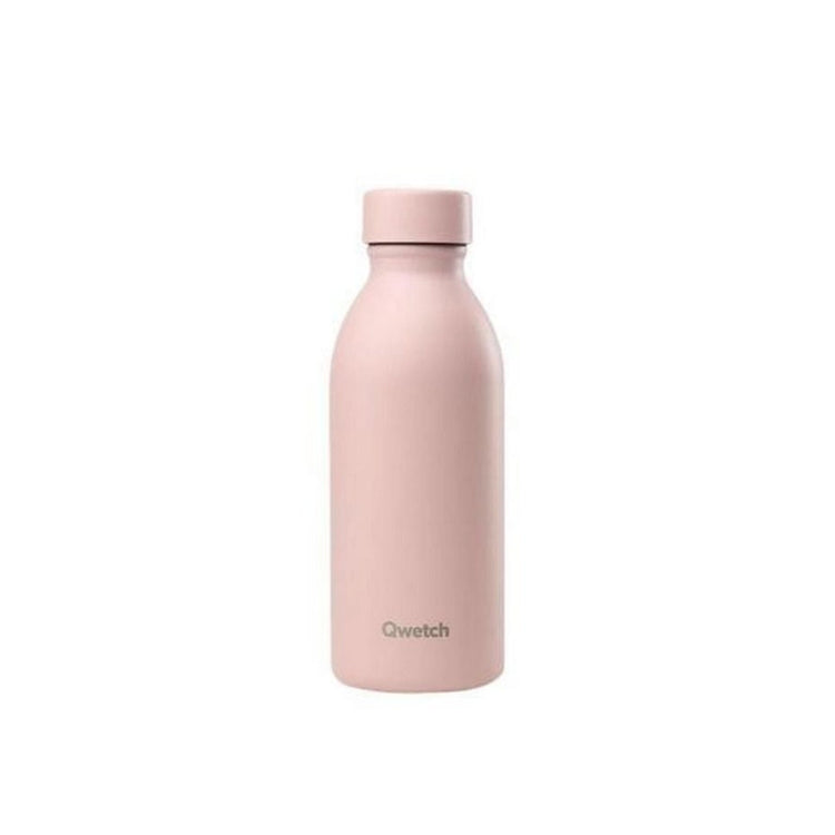 Bouteille isotherme inox 350 ml Rose pastel Icon Qwetch