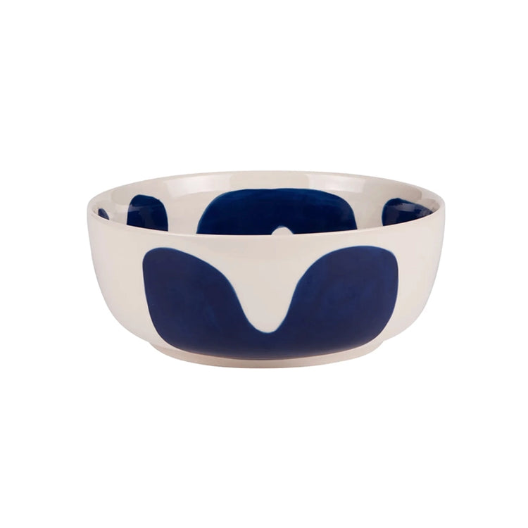 Saladier en grès de 26 cm bleu Lulli Table Passion