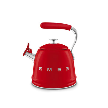 Bouilloire sifflante 2,3 L Rouge Années 50 Smeg