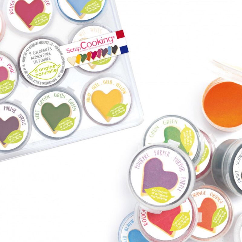 9 colorants naturels en poudre