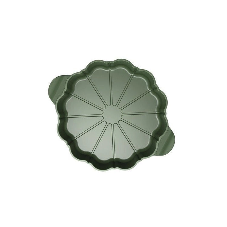 Plat à tarte de 29 cm en vert fougère Le Formidable Cookut