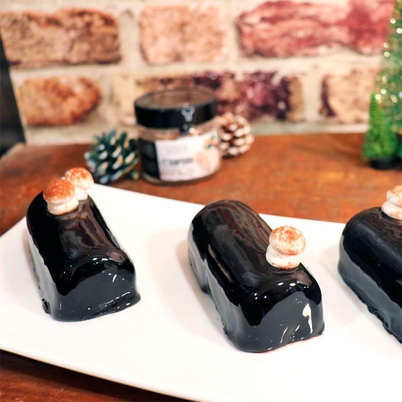 Décorations champignons en sucre cacao 30g Patisdecor