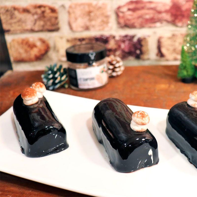 Décorations champignons en sucre cacao 30g Patisdecor