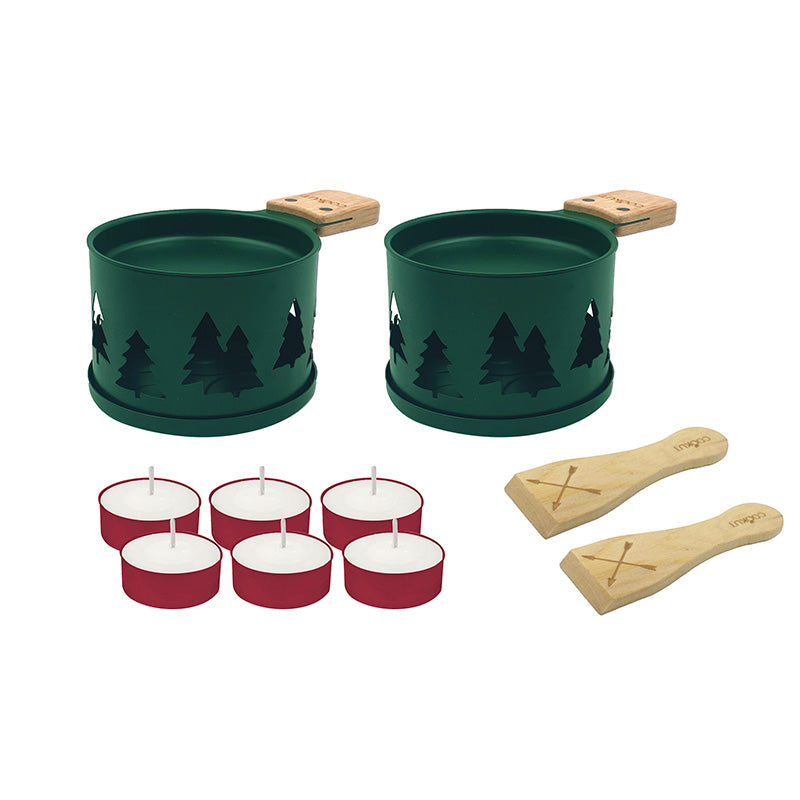 Set 2 appareils individuels à raclette 0,7kg Tout schuss Cookut