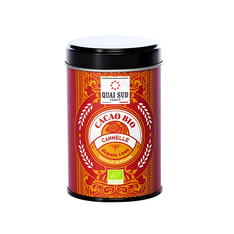 Boîte de cacao en poudre à la cannelle BIO 250g Quai Sud