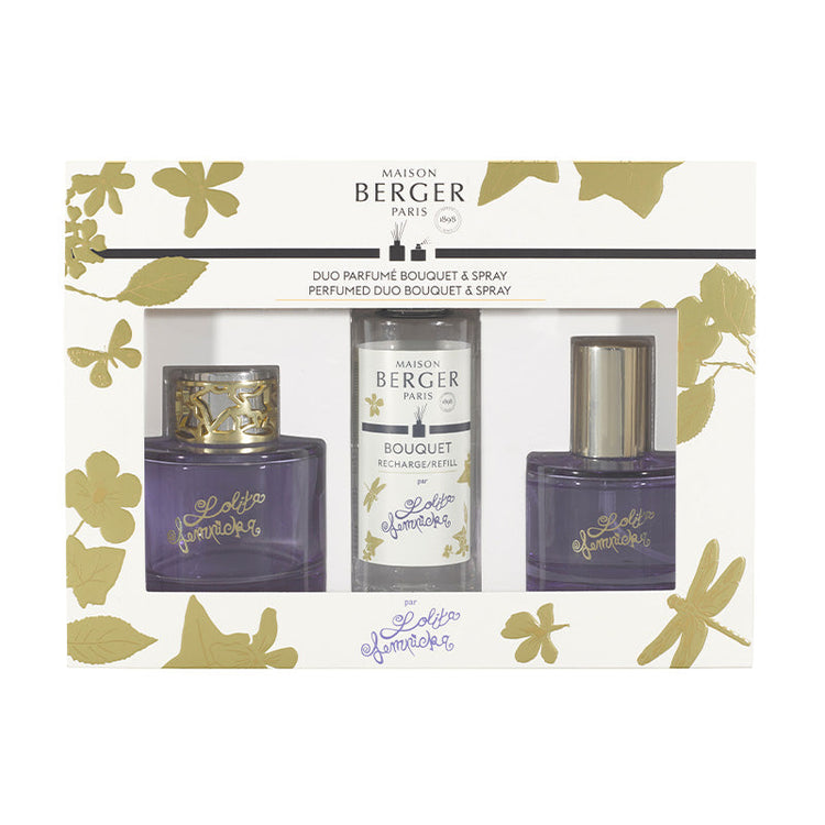 Coffret duo mini bouquet et spray Lolita Parme Maison Berger