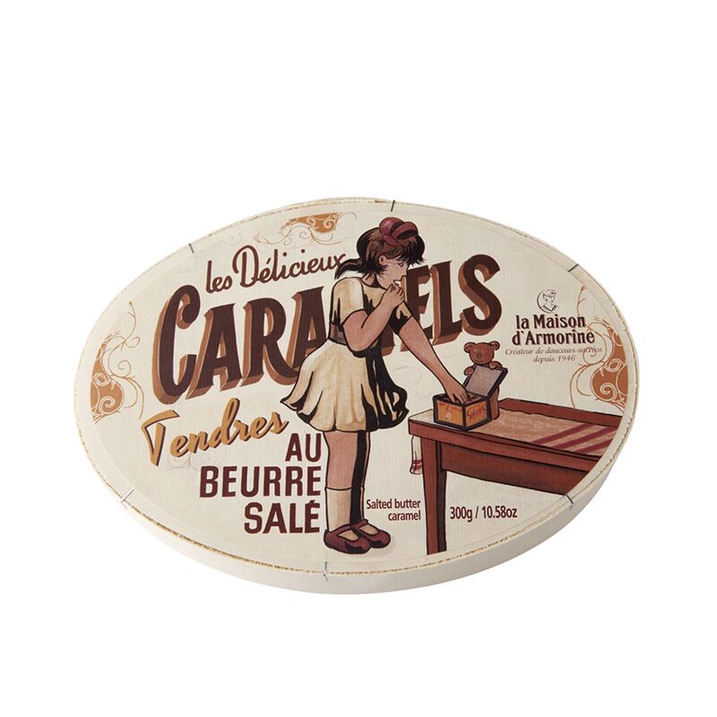 Boite ovale caramels