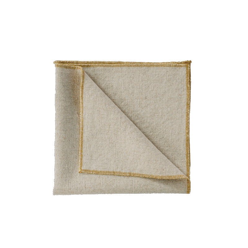 Serviette de table en lin et coton 40 cm naturel Verone Haomy