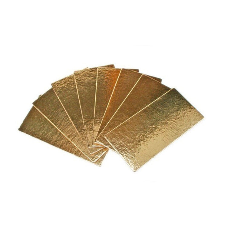 5 semelles pour bûches 29x10cm dorées Patisdecor