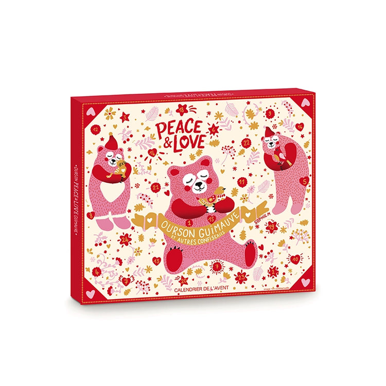 Calendrier de l’avent peace and love Tasty France
