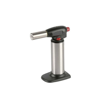 Chalumeau de cuisine rechargeable inox et ABS flamme réglable 17 cm Tellier Gobel & Cie