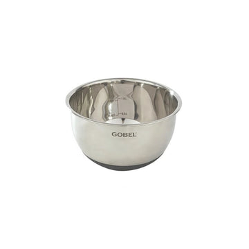 Cul de poule fond silicone gradué inox 16 cm Argent Tellier Gobel & Cie