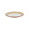 Assiette plate en porcelaine 27 cm jaune Mykonos Pomax