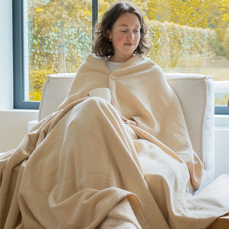 Plaid 150x200 cm ivoire Tomo Tiseco