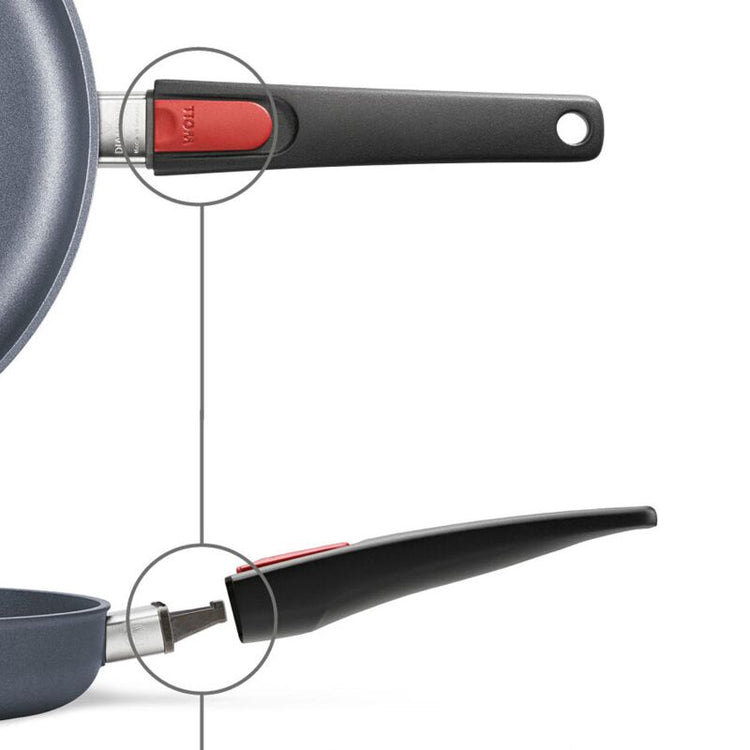 Poêle à crêpes antiadhésive de 26cm avec poignée amovible Diamond Lite Woll