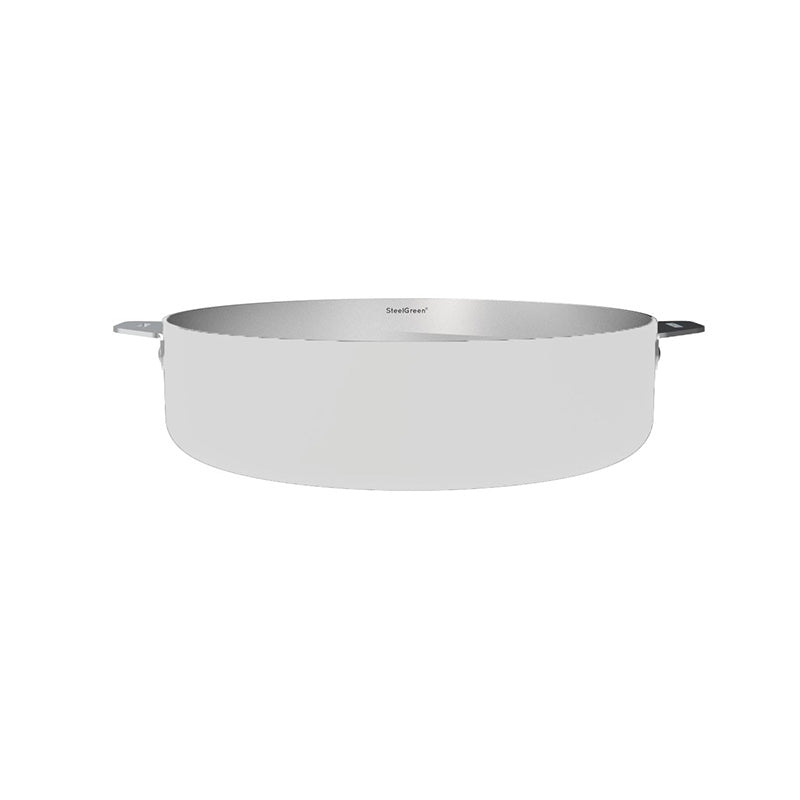 Sauteuse en inox 28 cm blanche La Merveilleuse Cookut