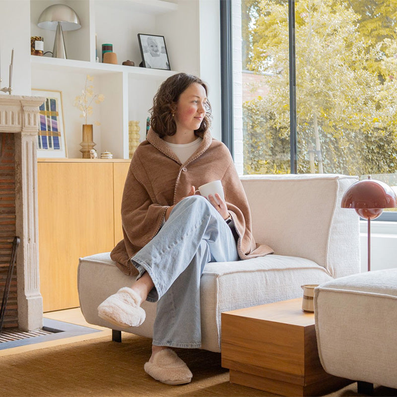 Poncho 130x80 cm mocha Tomo Tiseco