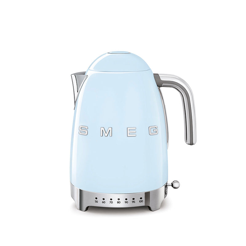 Bouilloire à température réglable Bleu Azur Années 50 Smeg