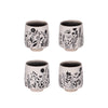 Coffret 4 tasses en céramique 25 cl Ikebana Table Passion