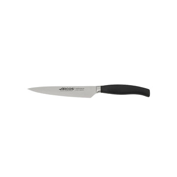 Couteau de cuisine Acier Nitrum manche polypropylène 15 cm Noir Clara Arcos