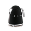 Bouilloire électrique 1,7 L Noir Années 50 Smeg