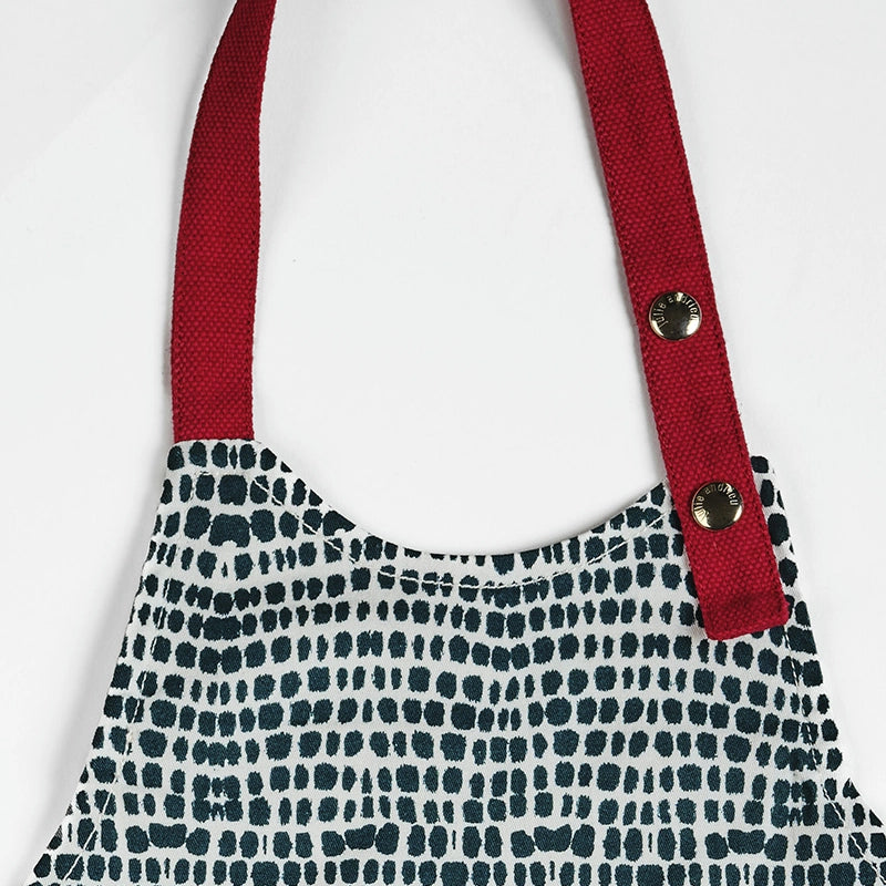 Tablier en coton pour enfant Terrazzo Vert Les Tabliers de Julie Andrieu