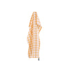 Set de 2 torchons en coton jaune 50x70 Gingham Tiseco