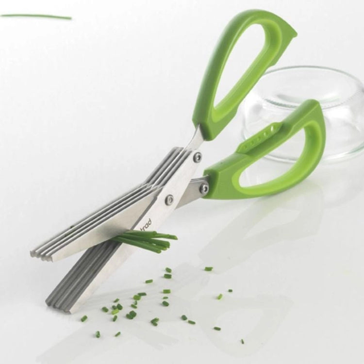 Ciseaux Herbes 5 Lames Acier Inoxydable Vert Mastrad