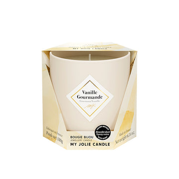 Bougie Bijou Bracelet Les Essentielles or billes noires Vanille gourmande Jolie Candle