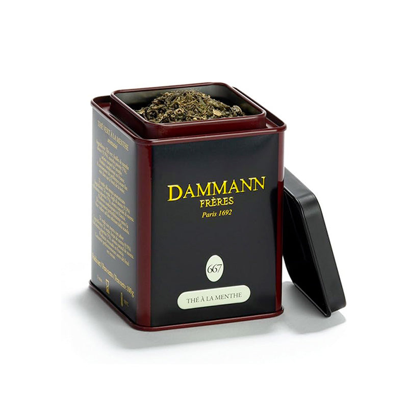 Thé vert à la menthe en boîte 100 g Dammann