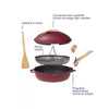 Poêle à tout faire en métal 24 cm rubis La Fabuleuse Cookut