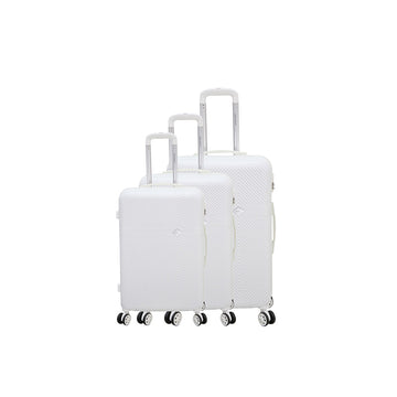Set de 3 Valises 8 roues ABS Blanc Challenger