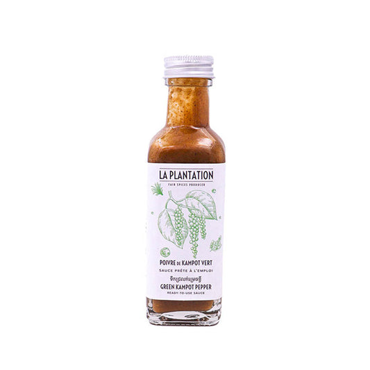 Sauce poivre de Kampot vert 100ml La Plantation
