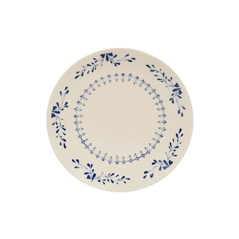 Assiette plate bleu en grès 27 cm Appoline Table Passion