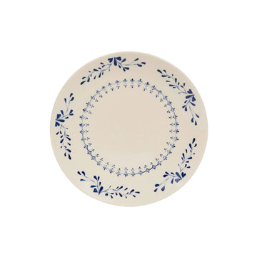 Assiette plate bleu en grès 27 cm Appoline Table Passion