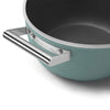 Faitout 24 cm avec couvercle Vert Émeraude Mat Années 50 Smeg