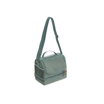 Sac repas isotherme double compartiment de 8.5L vert Five