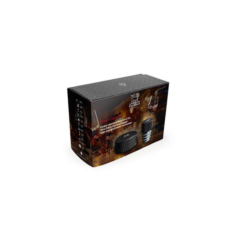 Coffret "Wine Essential" coupe-capsule et bouchon à vin Peugeot