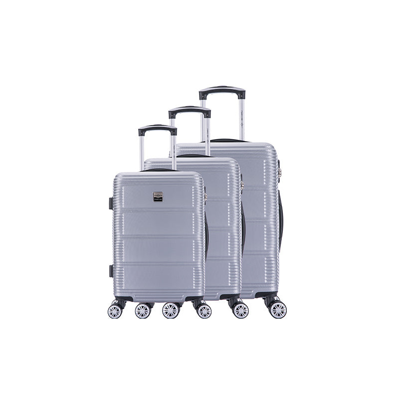 Set de 3 valises 8 roues Polycarbonate & ABS Argent France bag