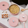 Poêle en inox 24 cm rose La Merveilleuse Cookut