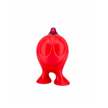 Sucrier à bec verseur en résine thermoplastique rouge Gino Zucchino Alessi