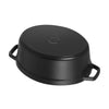 Cocotte en fonte ovale 31cm noire Staub