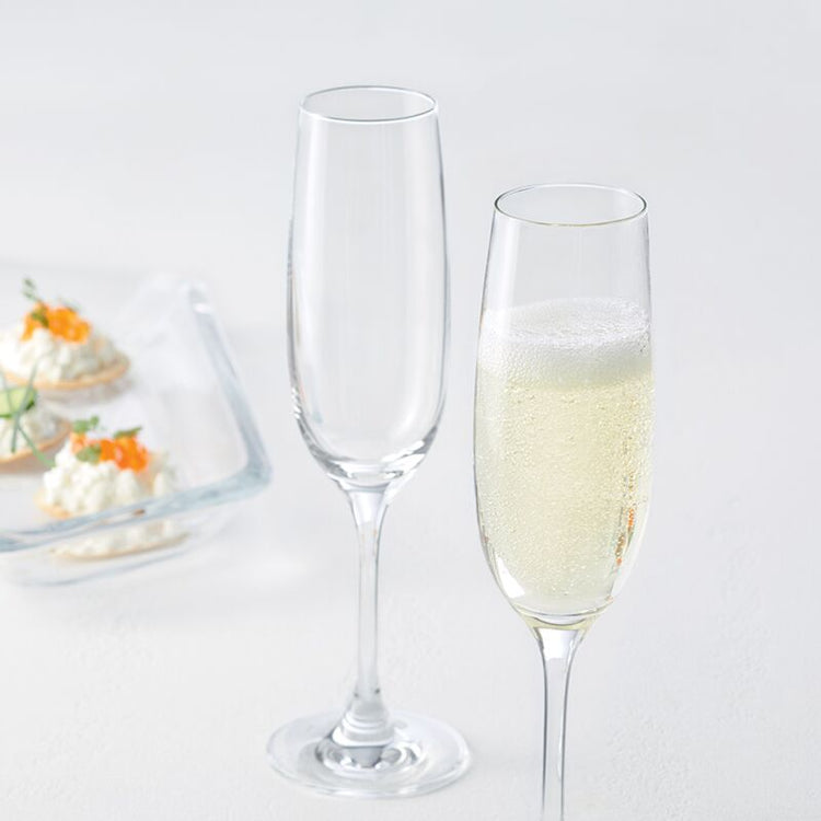 Coffret 6 flûtes à champagne Teqton 190 ml Transparent Ciao+ Leonardo