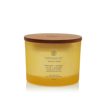 Bougie parfumée Force Énergie Ananas et Noix de Coco 312g Chesapeake Bay