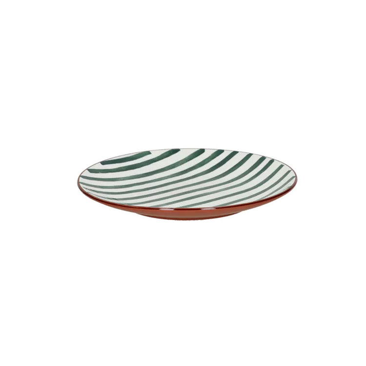 Assiette à dessert en porcelaine 20,3 cm vert Mykonos Pomax