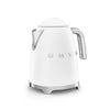 Bouilloire électrique 1,7 L Blanc Mat Années 50 Smeg