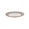 Assiette plate en porcelaine 27 cm rouille Mykonos Pomax
